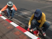 Peinture des bordures de trottoirs