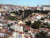 Depuis le château St Georges : vue sur Lisbonne Ouest