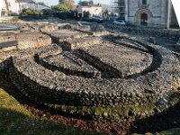 Vue générale du site archéologique (sous-sol en caisson de la grande salle à abside)