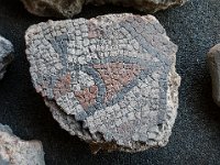 Un morceau de mosaïque récupéré sur le site (musée)