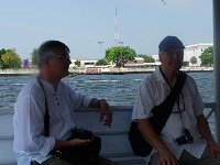 Bangkok : Sur le bateau sur la Chao Phraya pour aller à Wat Arun