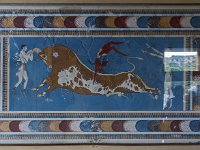 Fresque murale dite des "acrobaties du taureau"