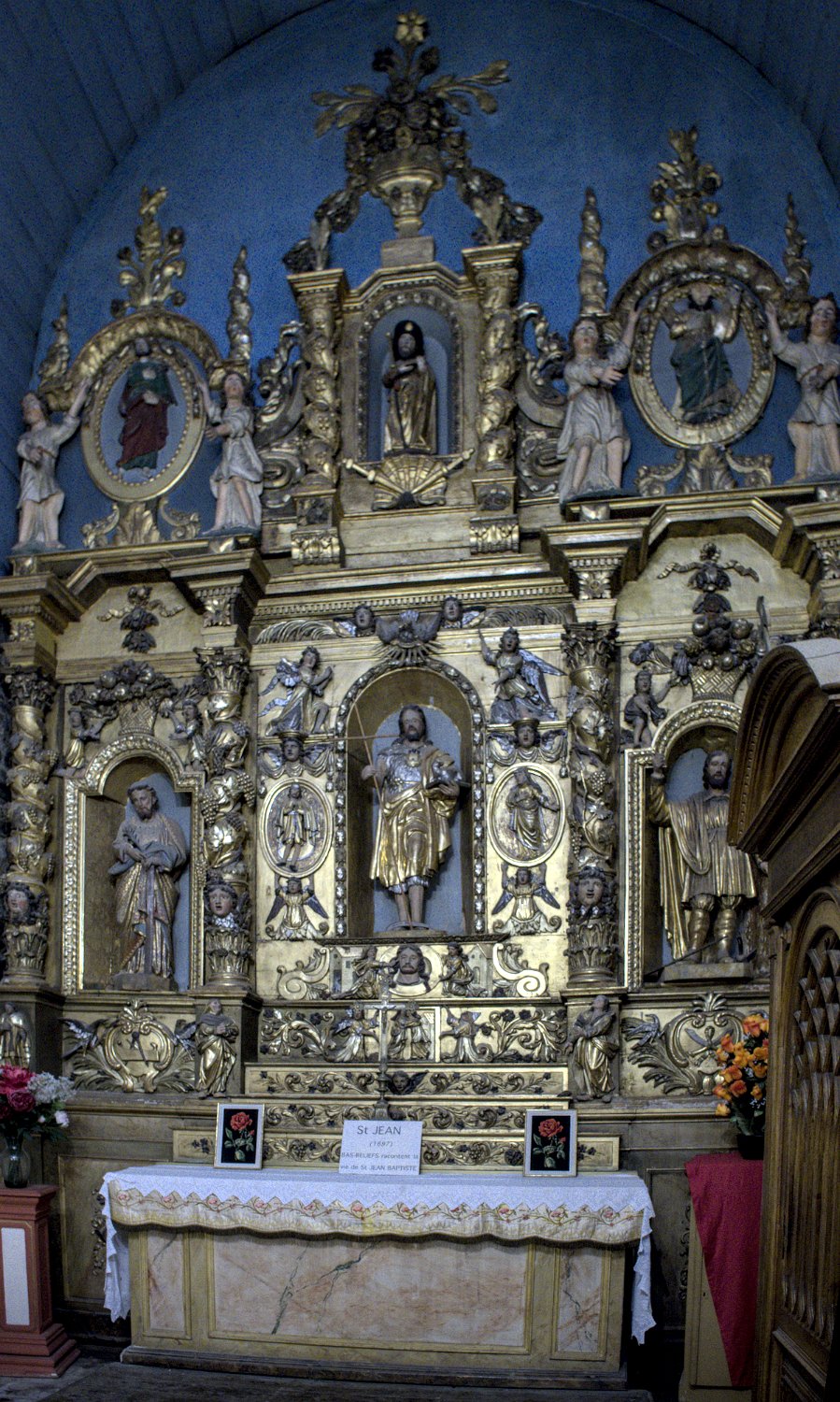 Rétable de la chapelle Saint jean Baptiste