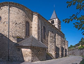 Caussou  L'église est dédiée à Saint-Jean Baptiste