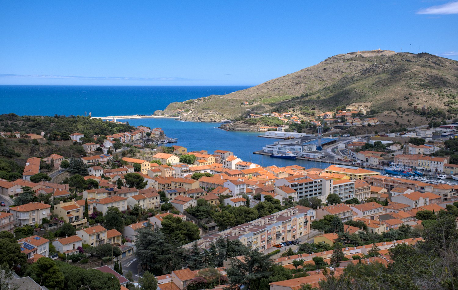 Vue panoramique sur Port Vendres