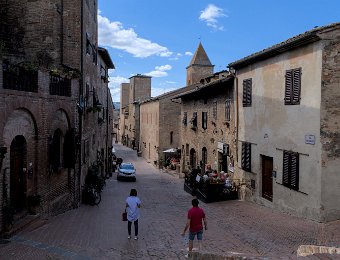 Via Giovanni Boccaccio vue depuis le palazzo Pretorio