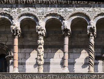 Détail de la façade