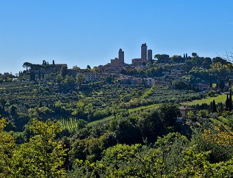 San Gimignano dans son environnement naturel