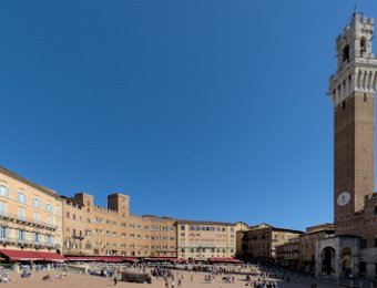 Piazza des campo - Vue panoramique