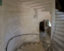 L'escalier de la tour entre le premier et le 2ème étage