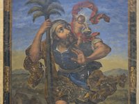Santa Maria de Asuncion - Peinture représentant Saint Christophe