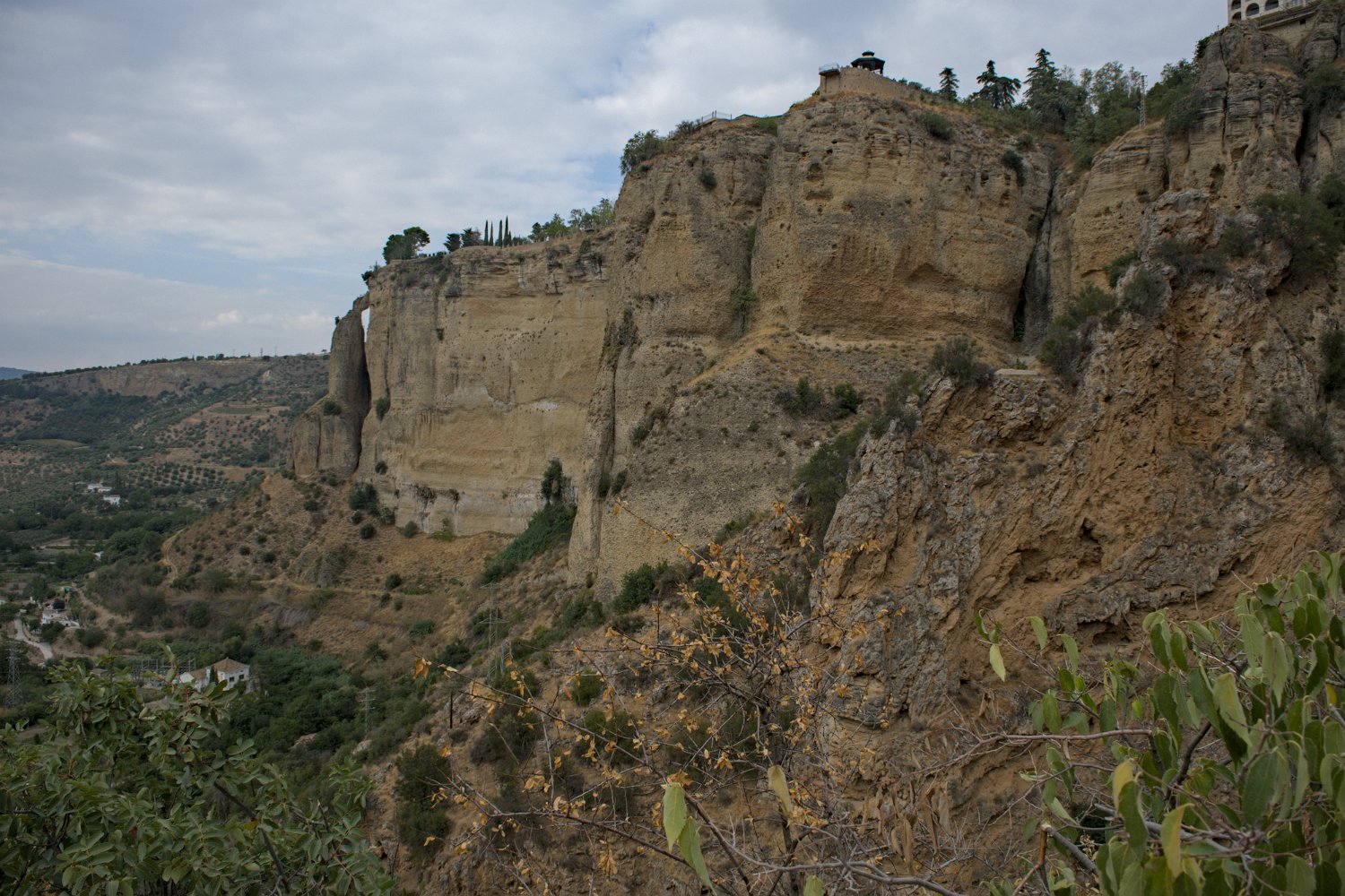Vue sur les falaises